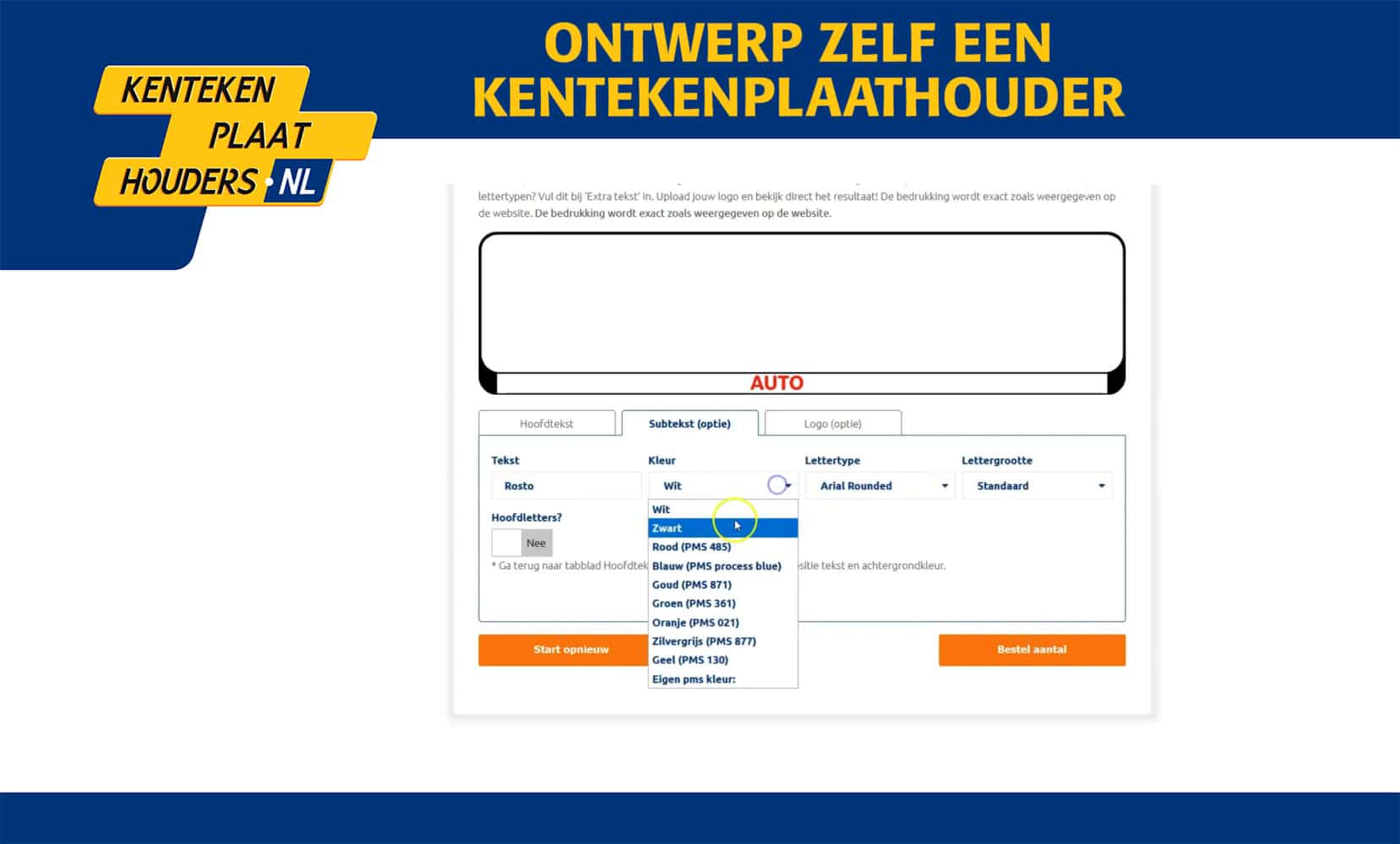 Kentekenplaathouder met eigen ontwerp - Kentekenplaathouders.nl